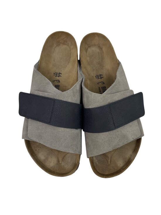 Birkenstock Kyoto Stone Coin Suede Nubuck Black Strap Mens Size 44 main image 10